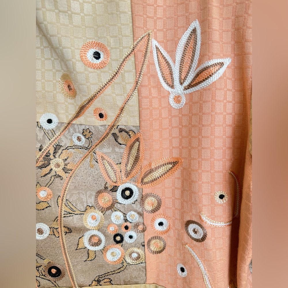 Julia Kim Embroidered Patchwork Tapestry Jacket -… - image 3